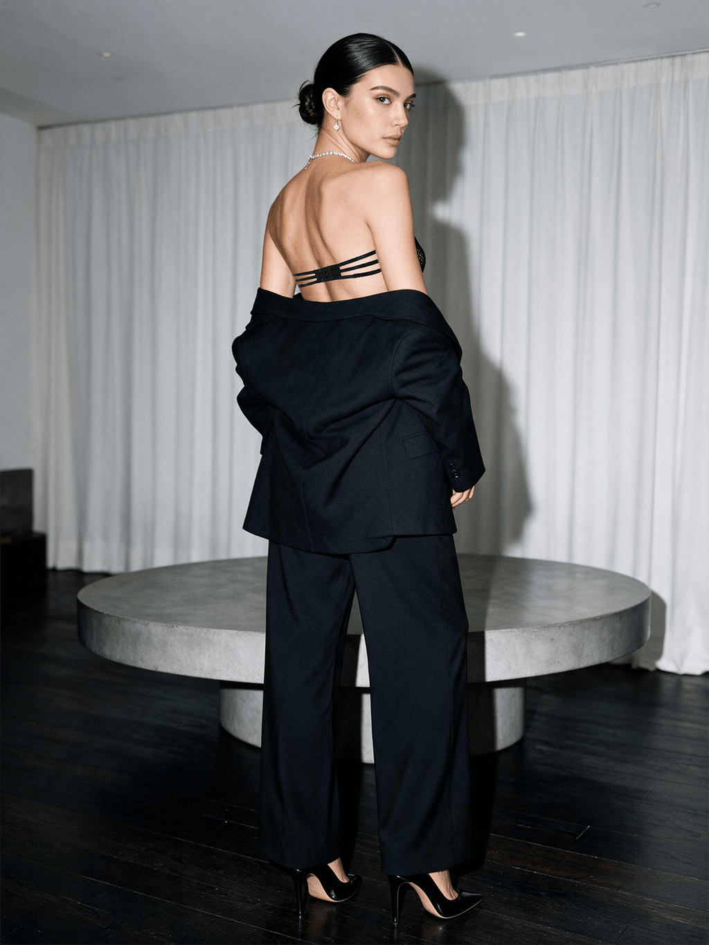 Sheer Mesh Two-Piece Set